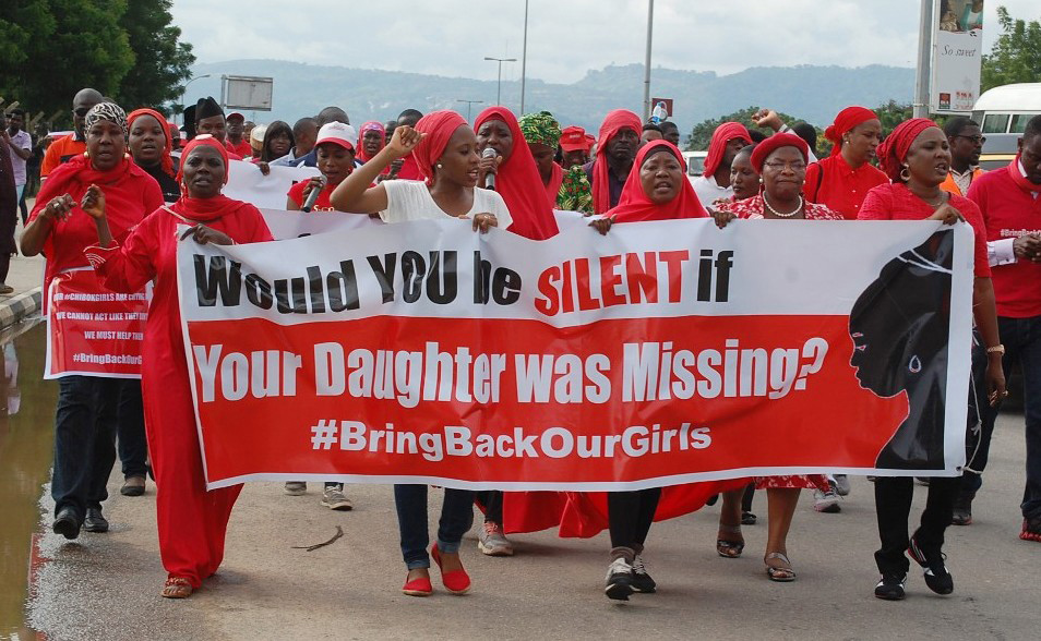 Protest in Abuja for the kidnapped Nigerian girls