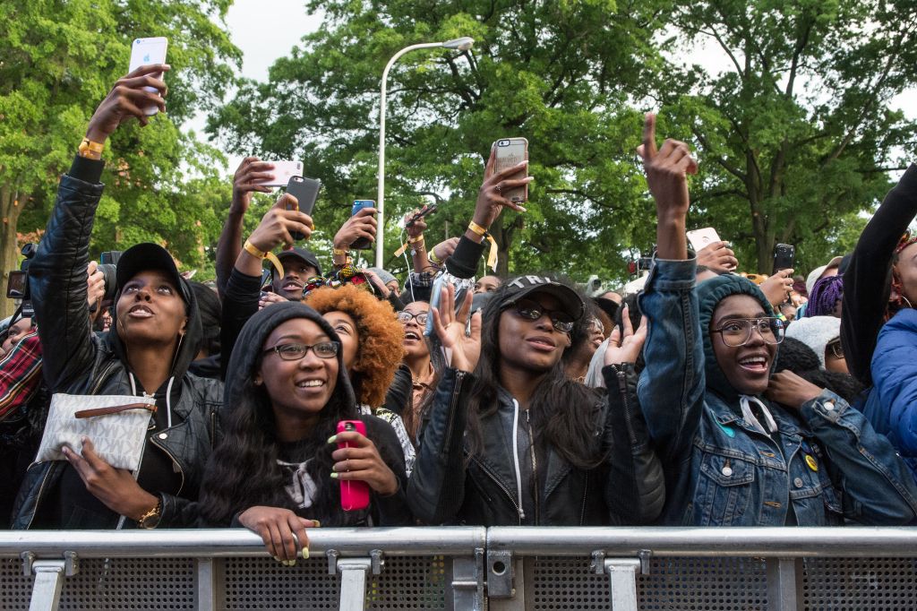 The crowd at Broccoli City Festival on Saturday.