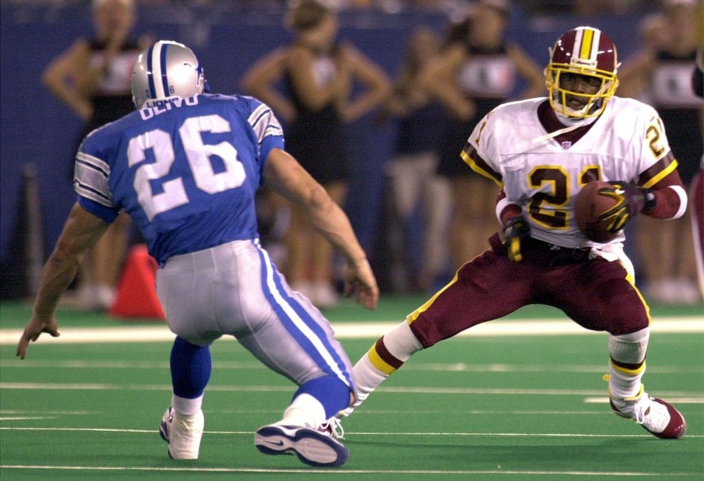 Washington Washington Football Team Deion Sanders fools Detroit Li