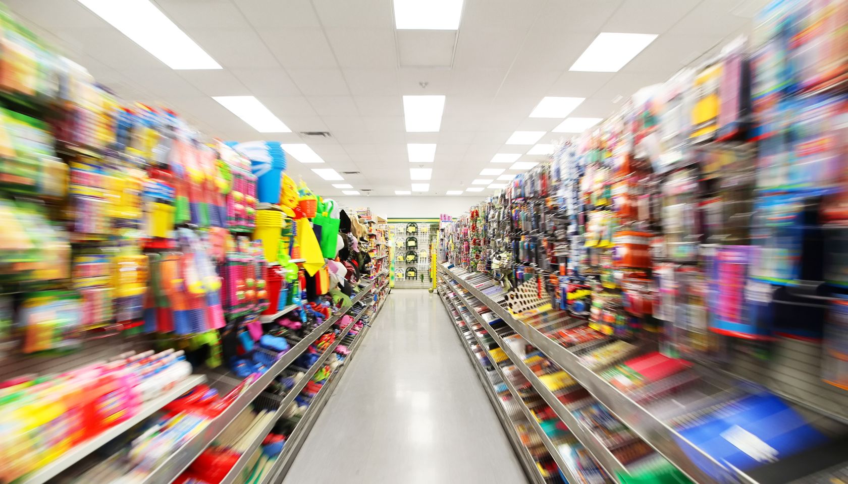Colorful Store Shelves