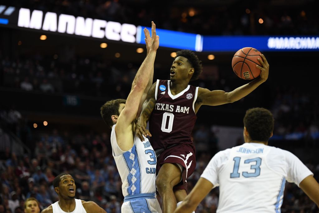 NCAA BASKETBALL: MAR 18 Div I Men's Championship - Second Round - Texas A&M v North Carolina