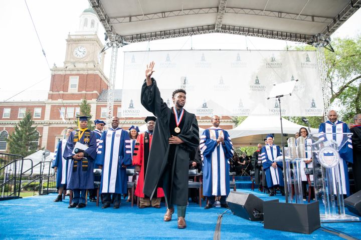 Chadwick Boseman at Howard University