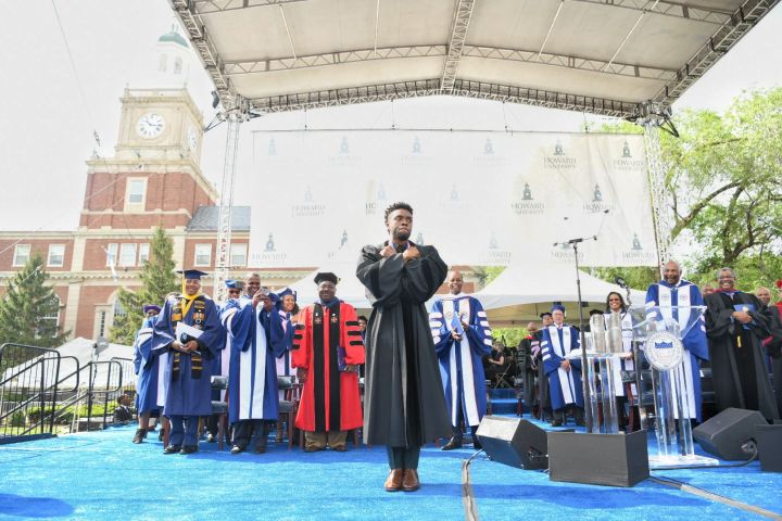 Chadwick Boseman at Howard University