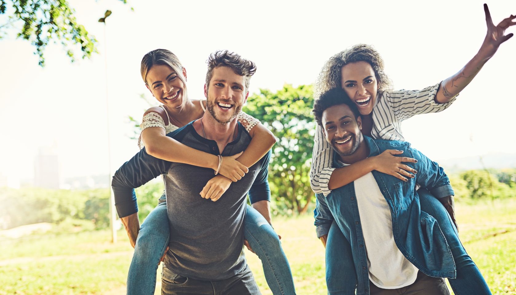 Out for a day of complete fun together