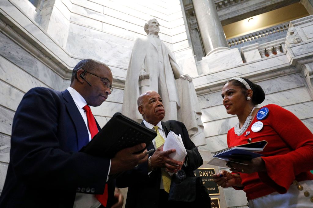 Rally Held Calling For The Removal Of The Jefferson Davis Statue At The Kentucky Capitol