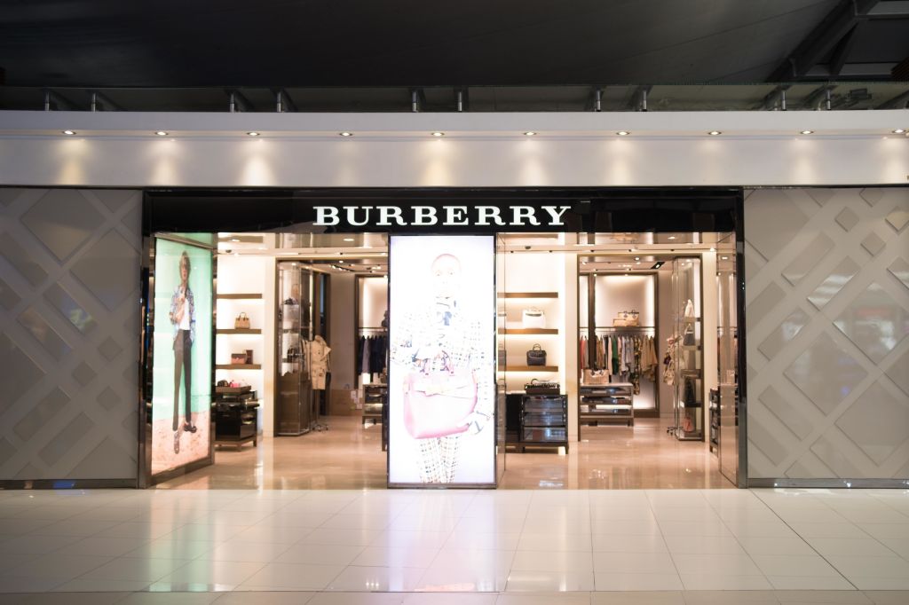 British luxury fashion brand Burberry store seen in Bangkok...