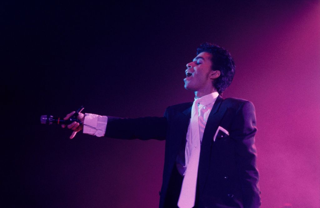 Prince sur scène à Paris