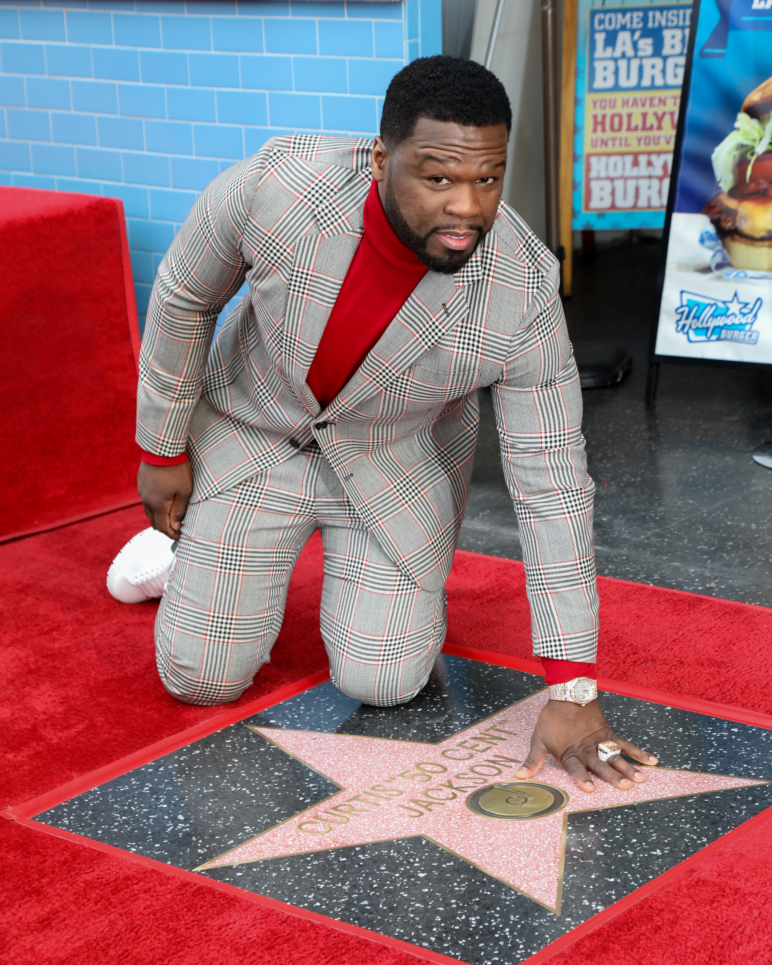 Curtis "50 Cent" Jackson Is Honored With A Star On The Hollywood Walk Of Fame