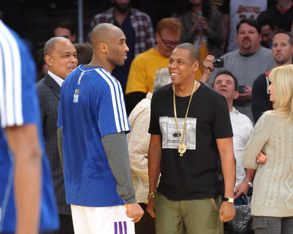 Celebrities At The Lakers Game