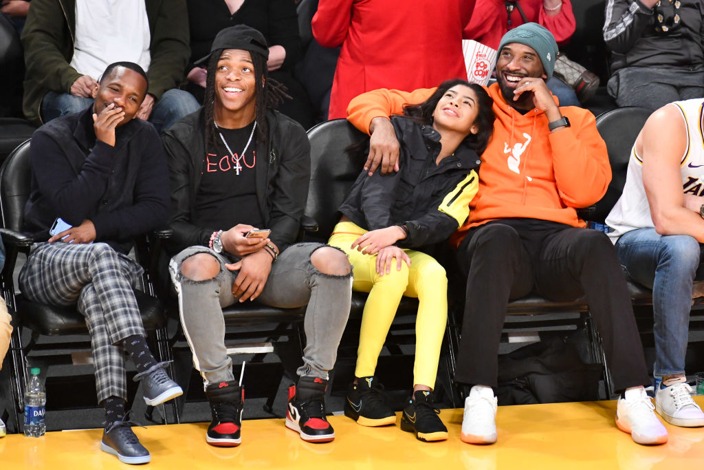 Celebrities At The Los Angeles Lakers Game