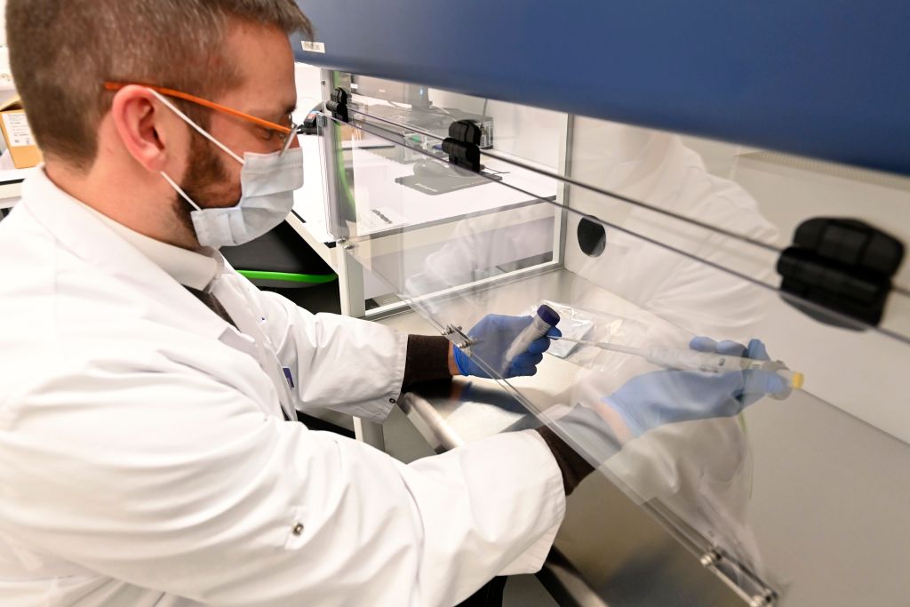 Coronavirus : Inside Laboratory of Montlégia Hospital