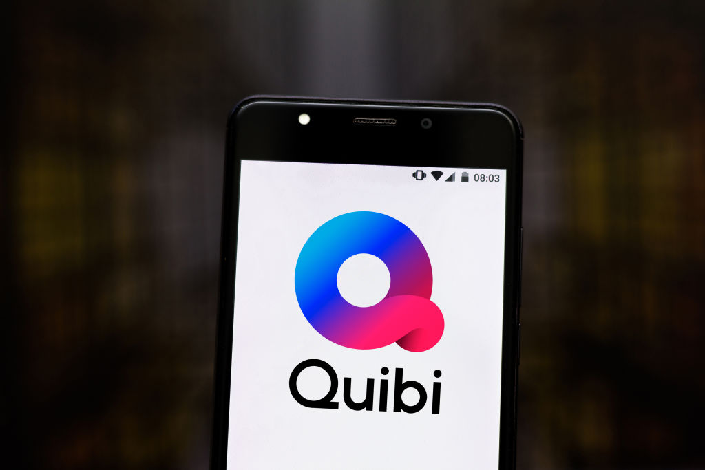 In this photo illustration the Quibi logo is seen displayed...
