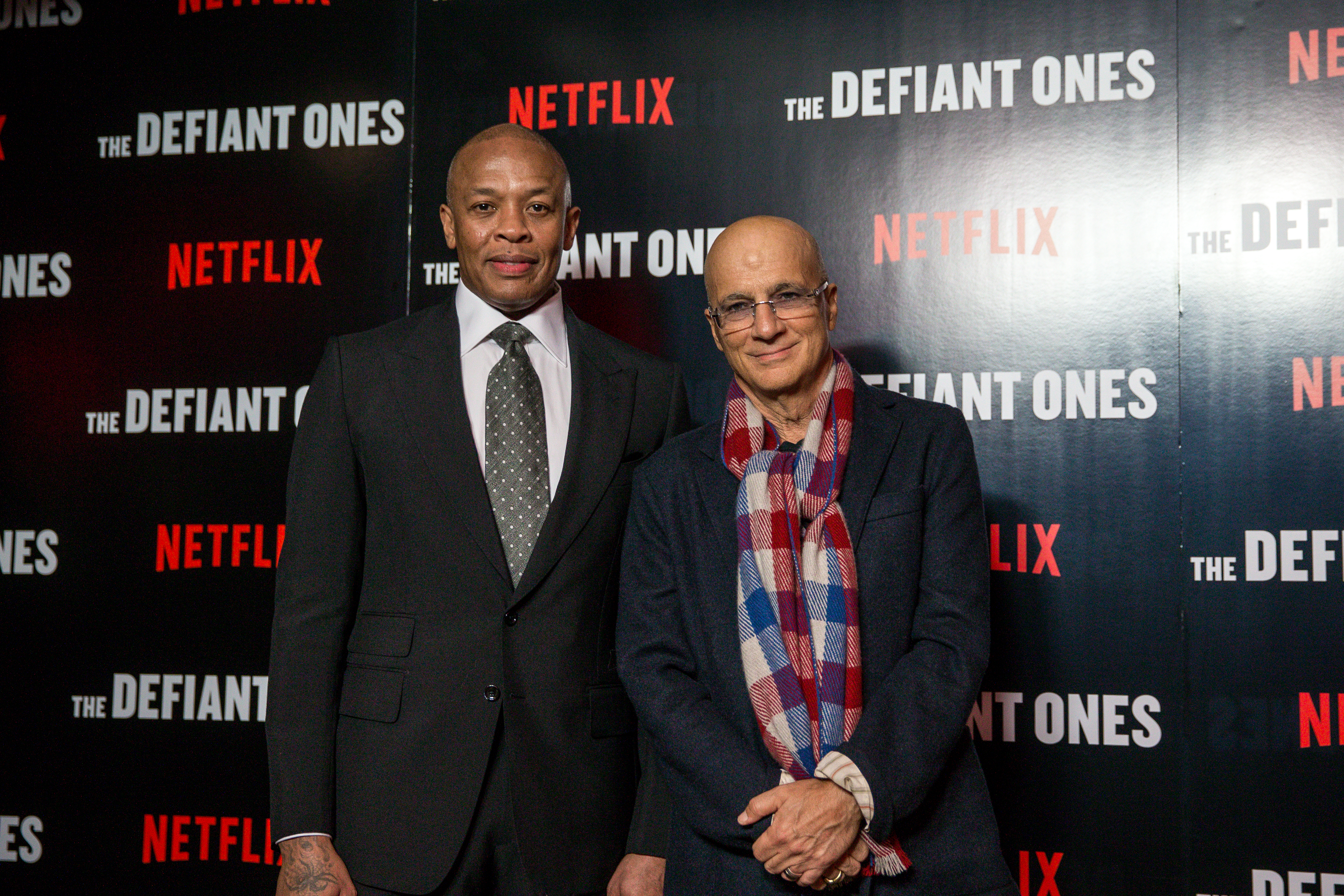 Dr. Dre attends the European premiere of The Defiant Ones