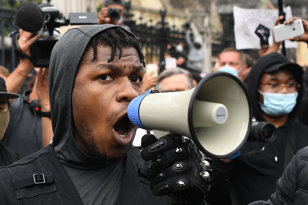 John Boyega Gives Emoitonal Speech During Black Lives Matter Rally