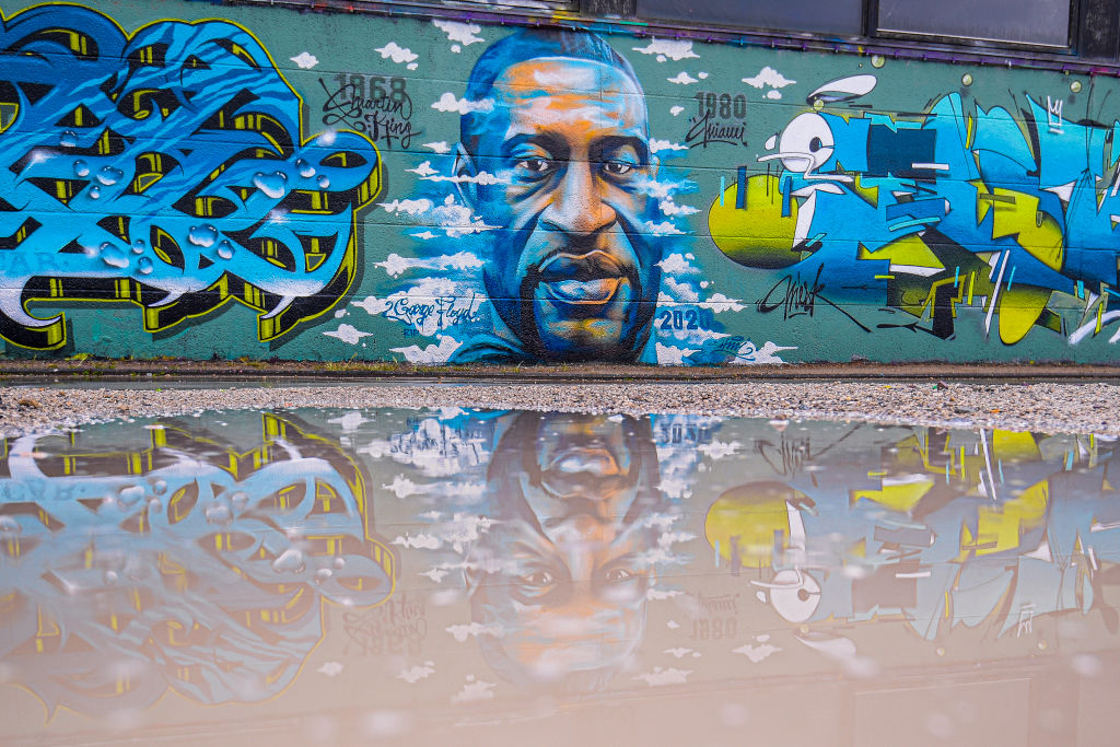 STROMBEEK-BEVER GRAFFITI TRIBUTE GEORGE FLOYD