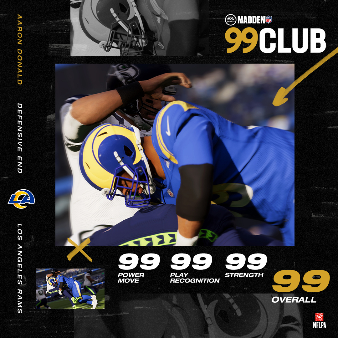 LA Rams’ Aaron Donald Joins Madden NFL 21’s 99 Club