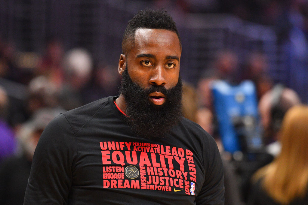 Twitter Reacts To James Harden Allegedly Rocking A "Thin Blue Line" Mask