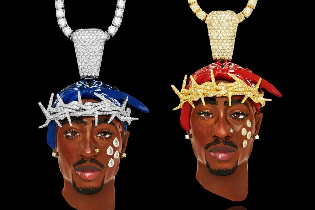 Drake's Tupac Pendants From Jason Of Beverly Hills
