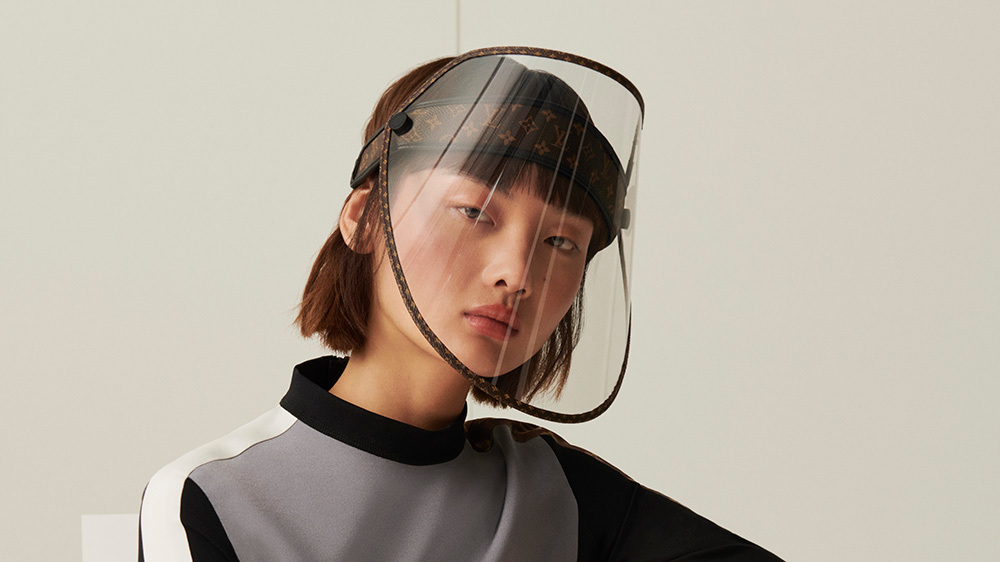 louis vuitton monogram face shield