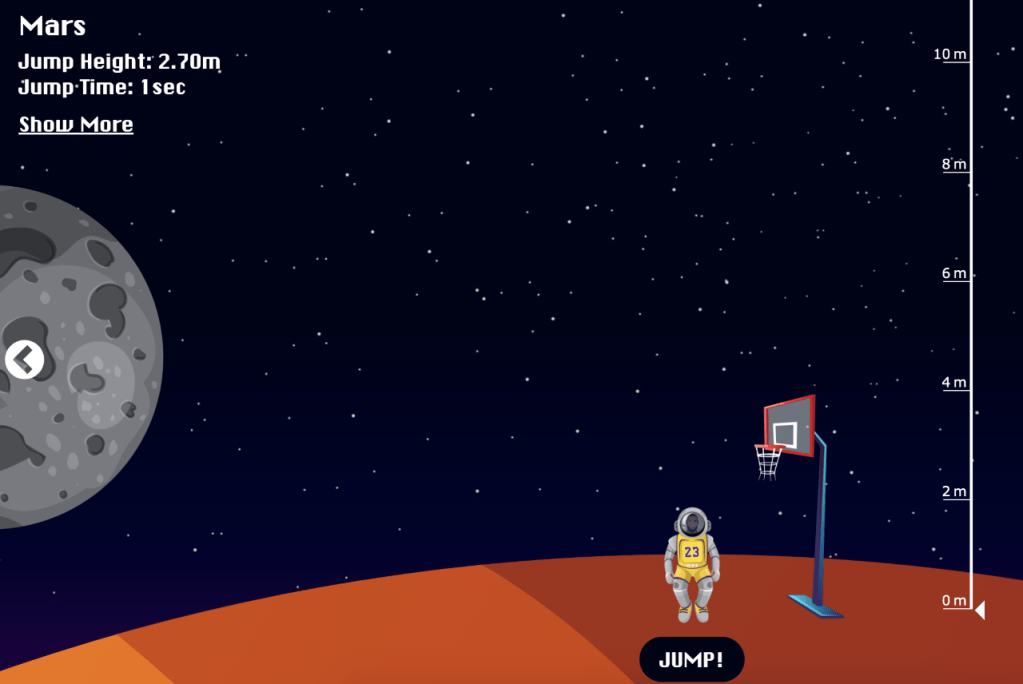 OnlineGambling.com Lebron James Jump Mars
