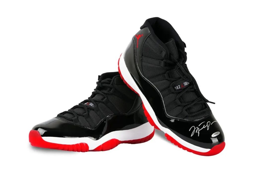Upper Deck 2019 Air Jordan 11 “Bred” Autographed By Michael Jordan
