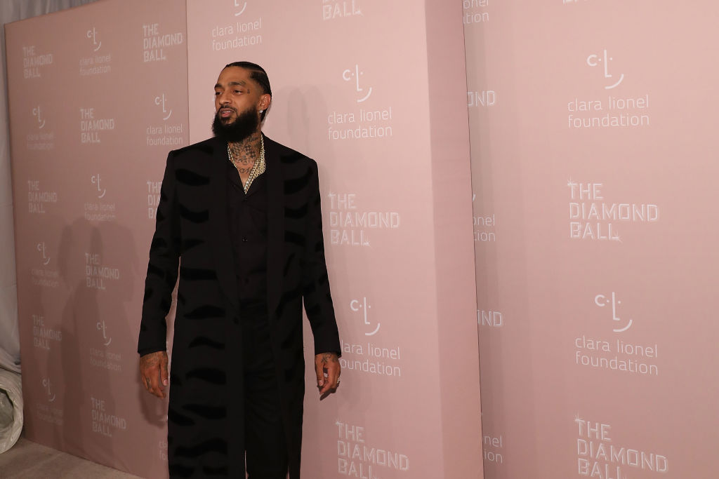 Nipsey Hussle attending Rihanna's 4th Annual Diamond Ball