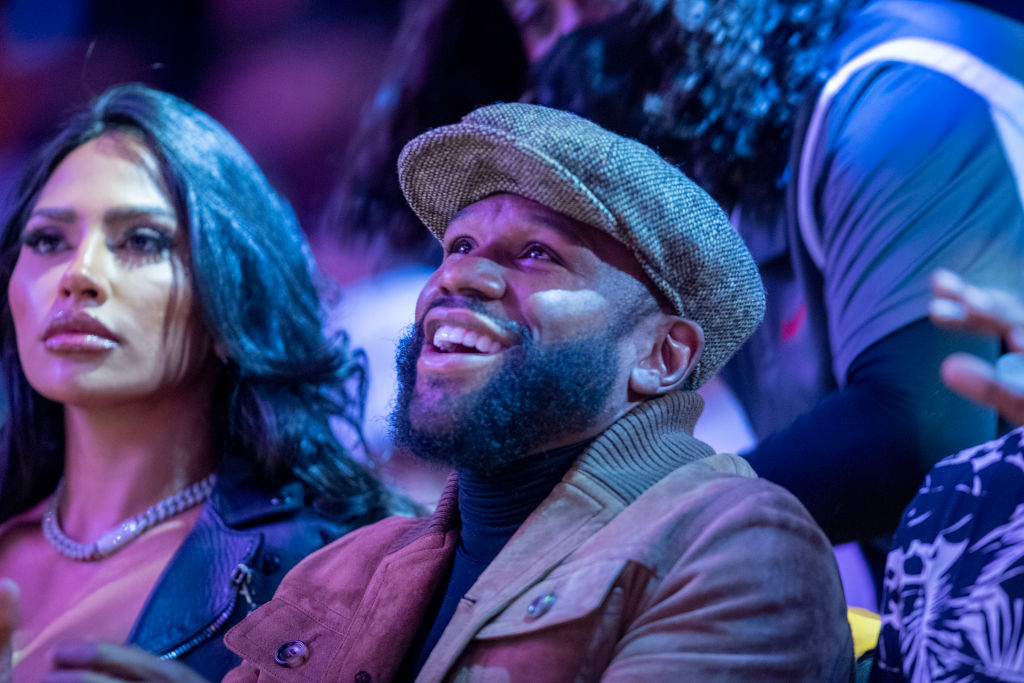 Celebrities attend the Los Angeles Lakers play the Golden State Warriors during the season opener