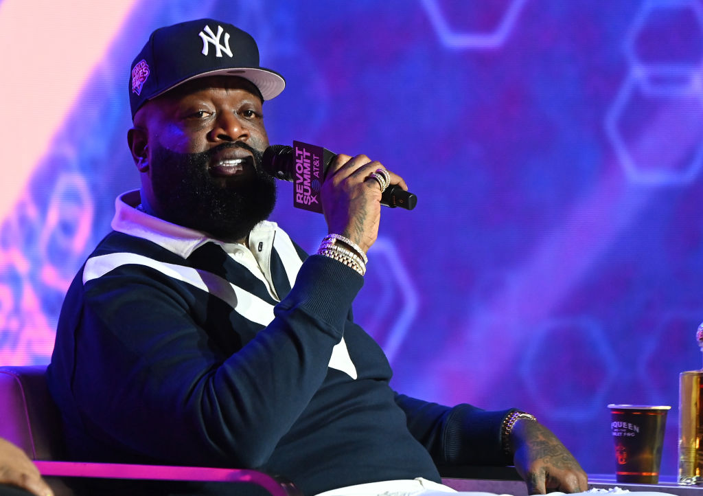 Rick Ross appears at the 2021 Revolt Summit in Atanta, Georgia.