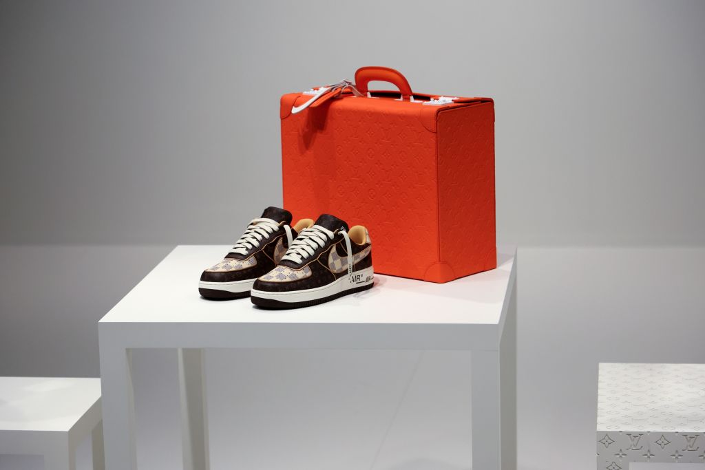 Sotheby's To Auction Louis Vuitton & Nike "Air Force 1" Sneakers By Virgil Abloh For Charity