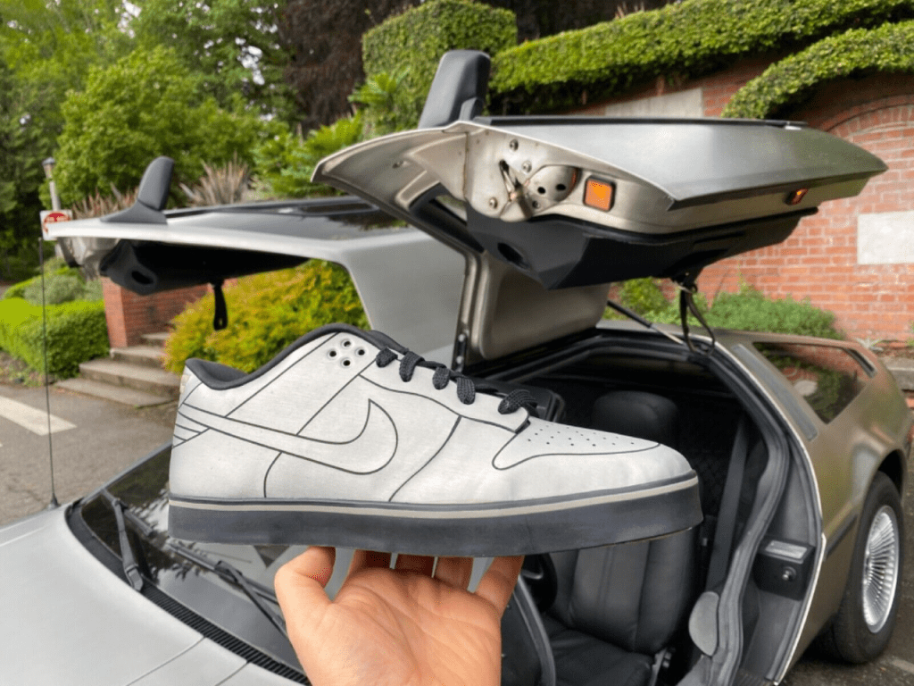 1981 DeLorean & matching Nike 6.0 DeLorean Dunks