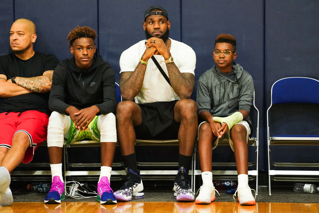 LeBron James and Dwyane Wade Watch Zaire Wade's AAU game