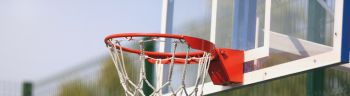 Empty Basketball Hoop At The Outdoor Playground