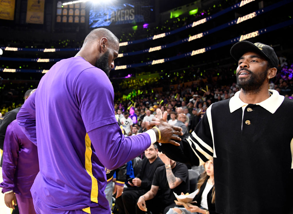 Celebrities At The Los Angeles Lakers Game