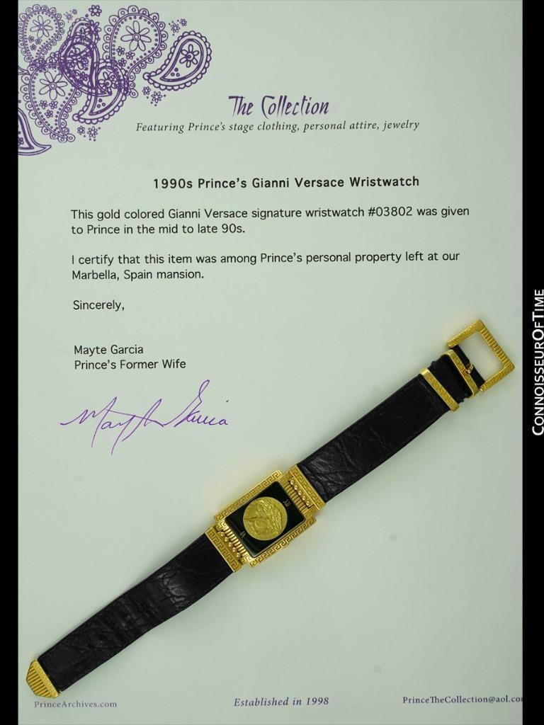 Prince's Gianni Versace Medusa Gold Watch