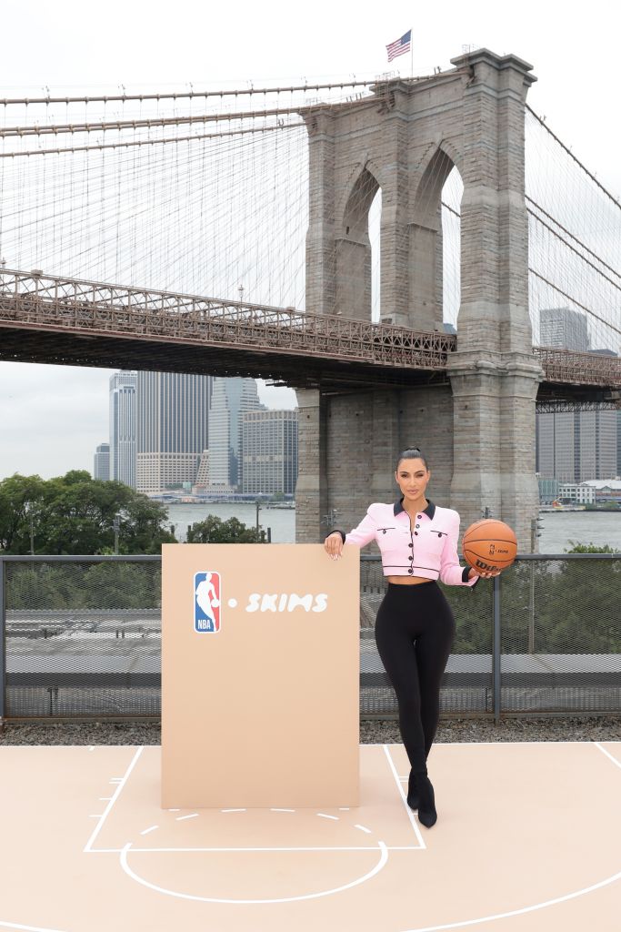 NBA Commissioner Adam Silver, Co-Founder & Creative Director of SKIMS Kim Kardashian and Co-Founder & CEO of SKIMS Jens Grede announce SKIMS x NBA