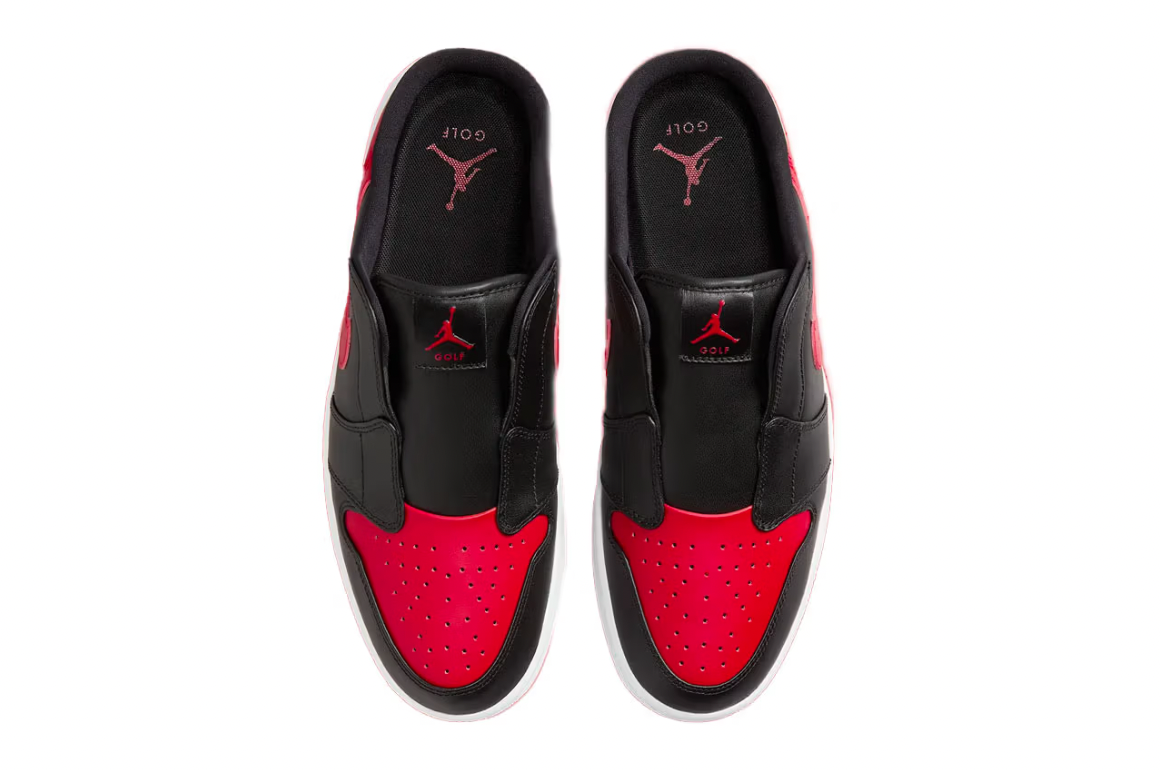 Nike Air Jordan 1 Golf Mule "Bred"