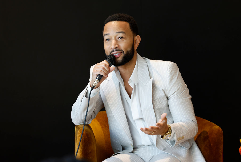 John Legend Hosts Fireside Chat At The Voices Of Beauty Summit