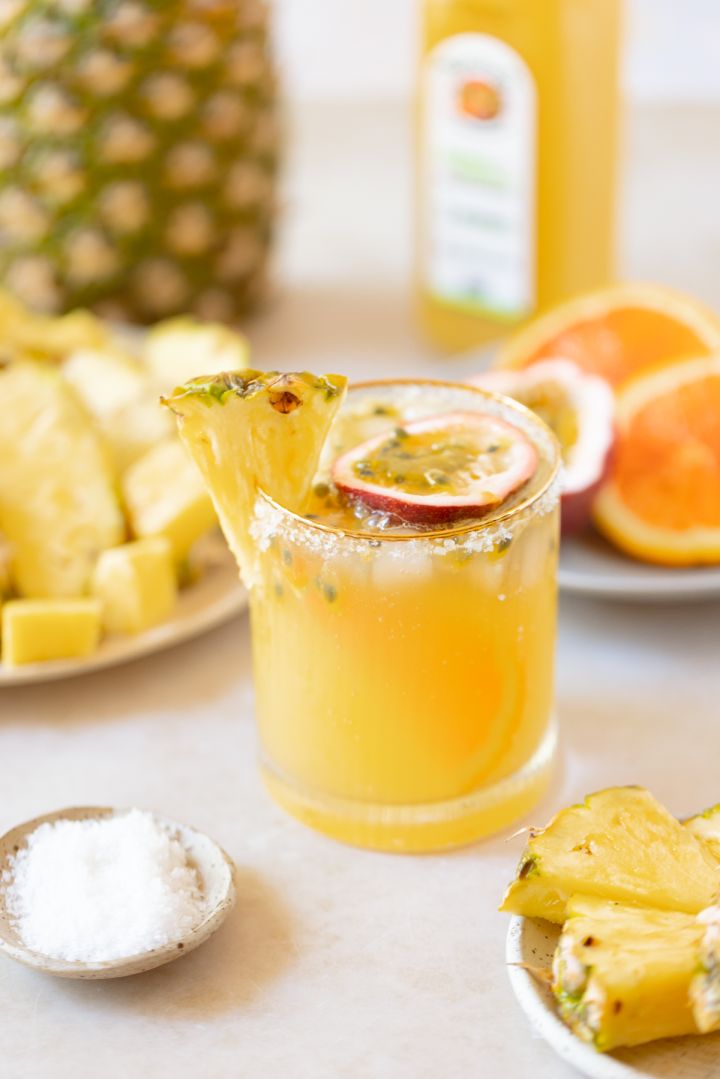 Natalie’s Pineapple Orange Passion Fruit Margarita