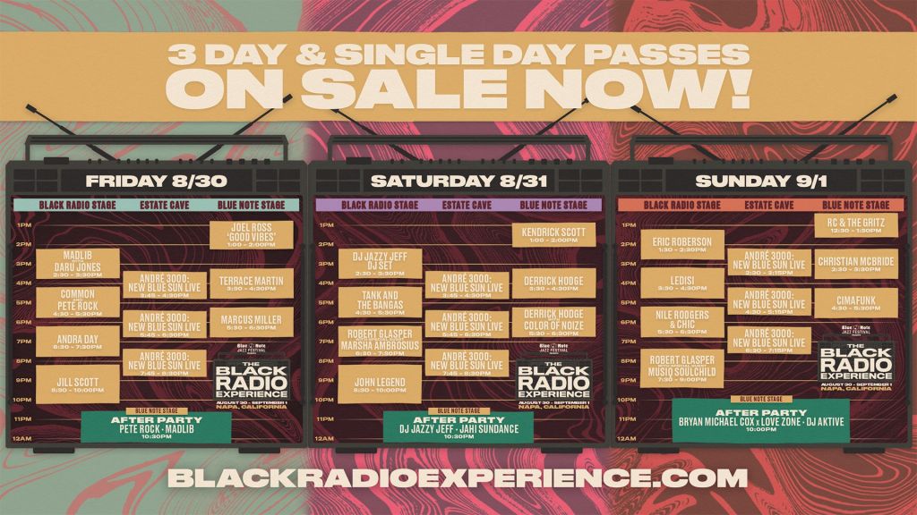 Blue Note Jazz Festival: The Black Radio Experience Daily Schedule