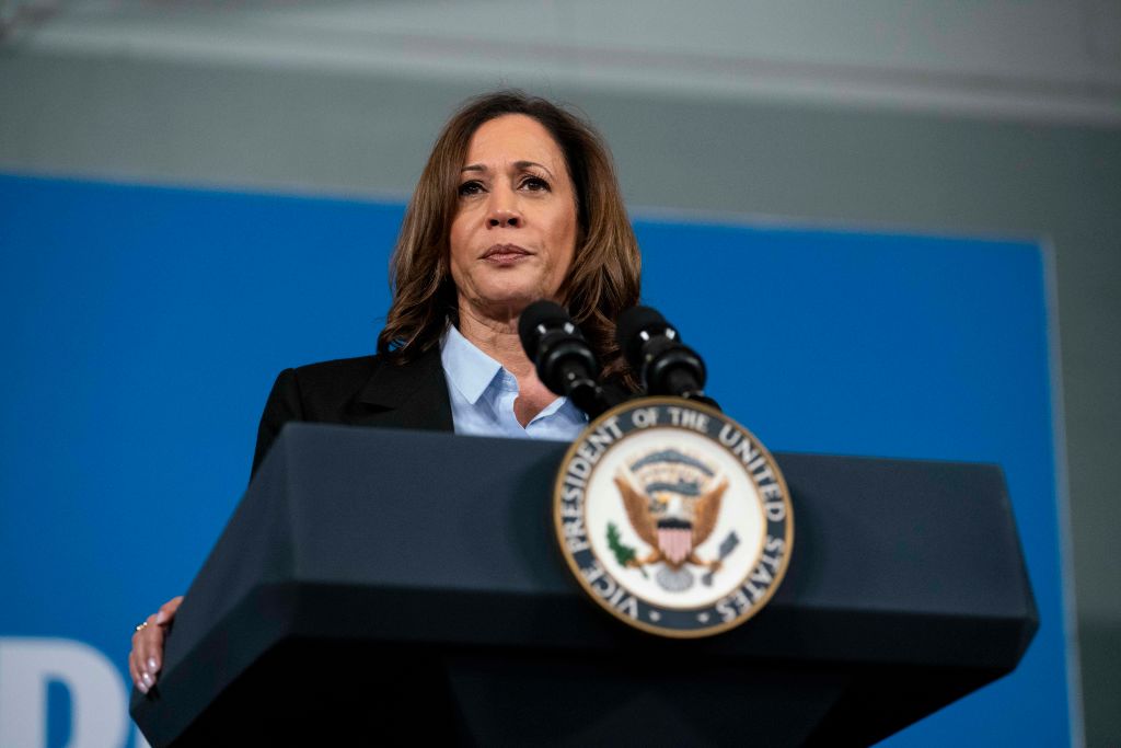 Detroit, MI - September 2: Vice President Kamala Harris speaks