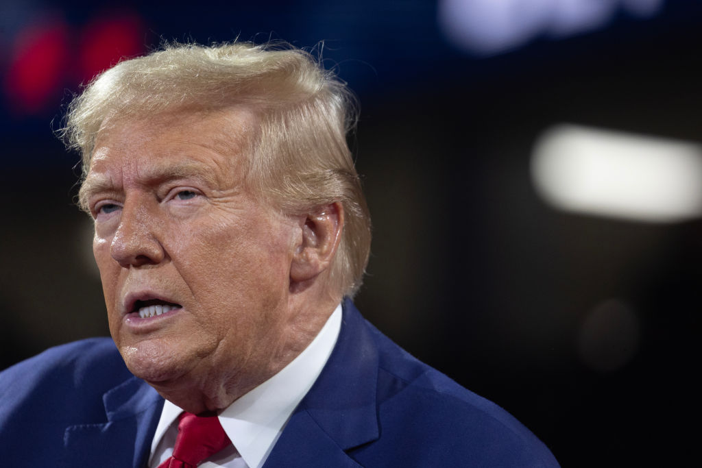 Republican Presidential Nominee Former President Donald Trump Hosts A Town Hall In Flint, Michigan
