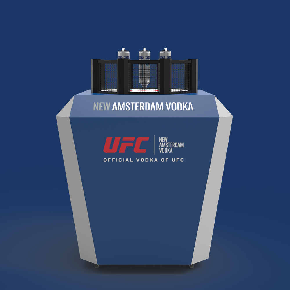 New Amsterdam Vodka x UFC Ultimate Fight Night Bar Cart