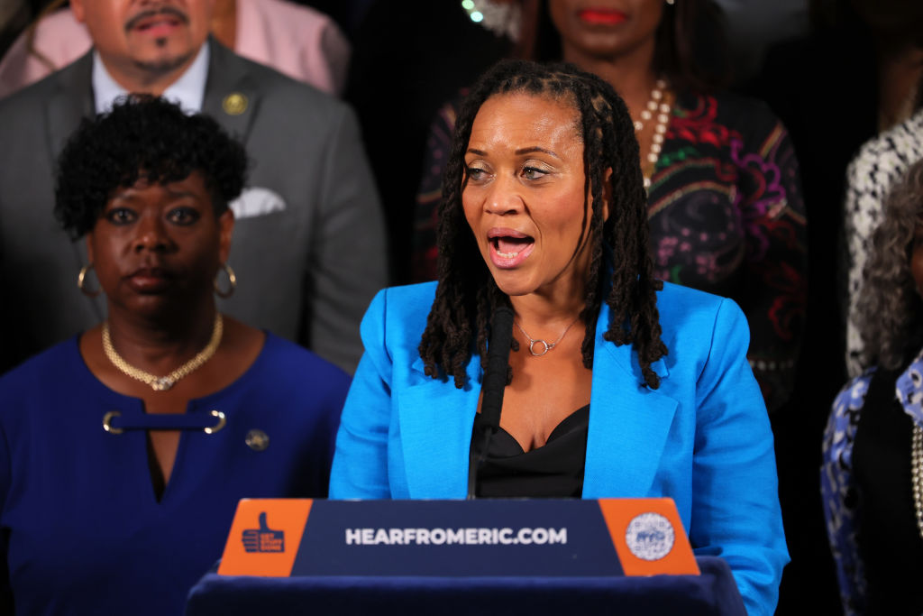 New York Governor Kathy Hochul And NYC Mayor Eric Adams Make Announcement On Gun Violence