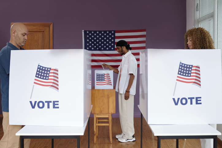 American People Voting For Their Country