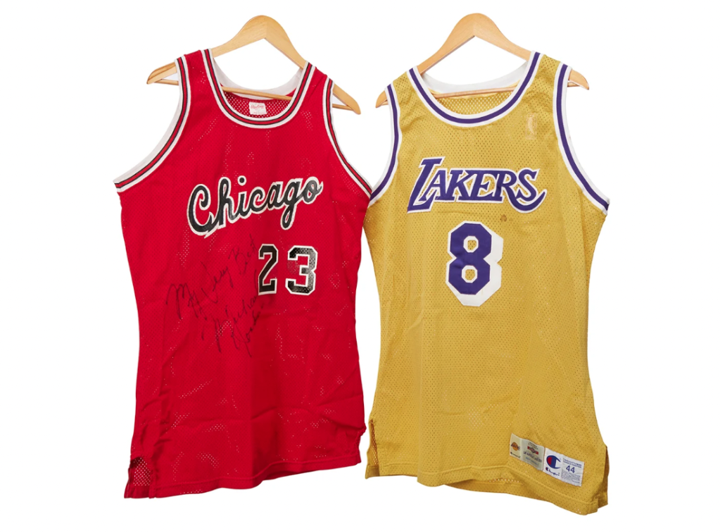 Sothebys Michael Jordan and Kobe Bryant Rookie Jerseys