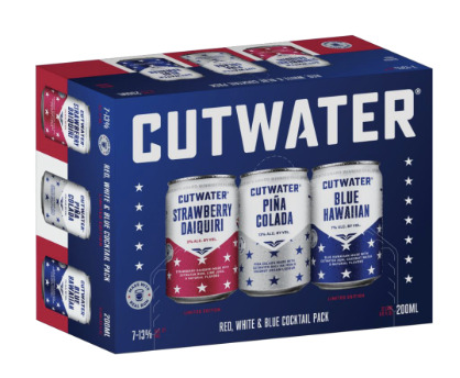 Cutwater Red White Blue Cocktail Pack