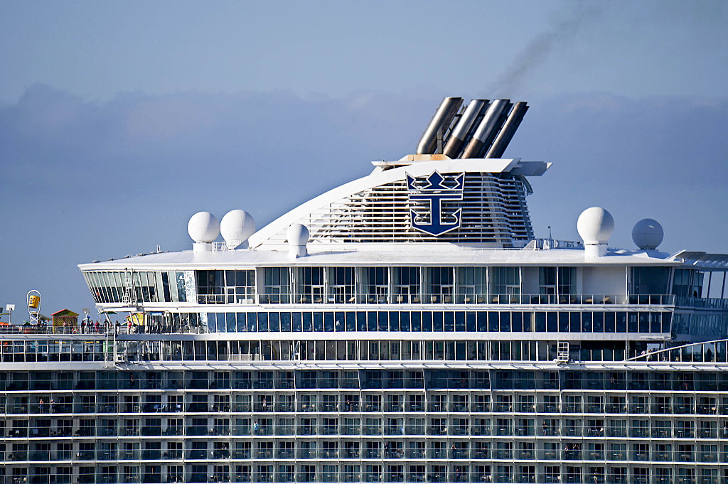 The passenger cruise ship Allure of the Seas arrives at the...