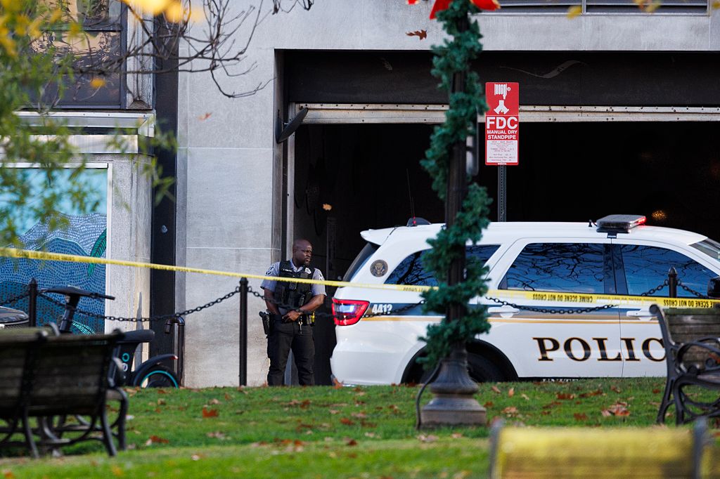 WASHINGTON, NOVEMBER 26: Law enforcement responds to a shooti